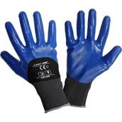 Rękawice robocze - Rękawice nitrylowe czarno-fioletowe L221108P "8" CE LAHTI PRO - miniaturka - grafika 1