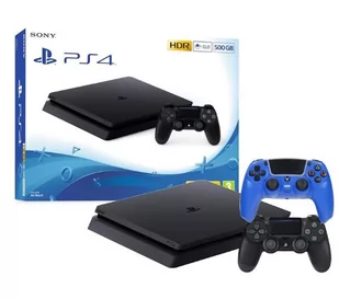 Sony PlayStation 4 Slim 500GB + pad SteelDigi Steelshock 4 V2 niebieski - Konsole Playstation - miniaturka - grafika 1