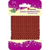 Zabawki kreatywne - Titanum Cekiny na taśmie 6mm, 2 m czerwone - miniaturka - grafika 1