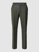 Spodnie męskie - Spodnie do garnituru o kroju slim fit z fakturowanym wzorem model ‘Genius’ - miniaturka - grafika 1