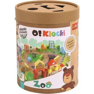 Trefl Drewno Drewno Klocki drewniane O!Klocki Zoo 5_782794 - Klocki - miniaturka - grafika 1
