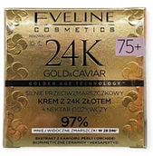 Kremy do twarzy - Eveline 24K Gold&Caviar Krem 75+ dzień/noc 50ml - miniaturka - grafika 1
