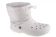 Śniegowce damskie - Crocs Classic Lined Neo Puff Boot 206630-143, Damskie, śniegowce, Biały - miniaturka - grafika 1