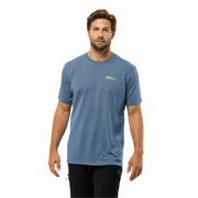 Koszulki męskie - Męski t-shirt Jack Wolfskin VONNAN S/S T M elemental blue - S - miniaturka - grafika 1