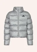 Kurtki i płaszcze dla dziewczynek - Adidas Kurtka Pikowana J Sd Glam Jkt silber - adidas - miniaturka - grafika 1