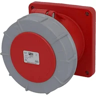 Osprzęt siłowy - PCE Gniazdo siłowe tablicowe proste Twist IP67 125A 400V 3P+Z+N 120x120mm 345-6 - miniaturka - grafika 1