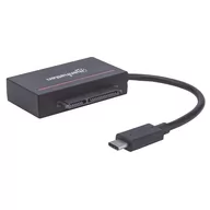 Obudowy i kieszenie na dyski twarde - Manhattan Kieszeń Konwerter Adapter USB-C 3.1 na SATA 2.5 i CFAST 152976 - miniaturka - grafika 1