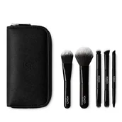 Pędzle do makijażu - Kiko Travel Brush 5pędzli+kosmetyczka podróżna - miniaturka - grafika 1