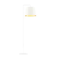 Lampy stojące - Lampa podłogowa biała glamour RIJAD GOLD - miniaturka - grafika 1