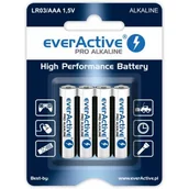 Baterie i akcesoria - EverActive 4 x baterie alkaliczne Pro LR03 / AAA (blister) - miniaturka - grafika 1