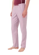 Spodenki męskie - Emporio Armani Męskie spodnie Yarn Dyed Woven Pajama Sweatpants, Burgundy/White Stripe, S - miniaturka - grafika 1