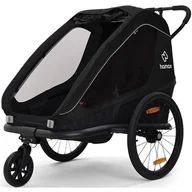 Przyczepki rowerowe - Przyczepka rowerowa HAMAX Traveller Twin Czarny - miniaturka - grafika 1