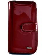 Portfele - Peterson PETERSON skórzany portfel damski BC603 ochrona RFID czerwony lakier BC603 - miniaturka - grafika 1