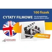 Książki do nauki języka angielskiego - Edgard Angielski 100 Fiszek Cytaty Filmowe - Marta Wróblewska - miniaturka - grafika 1