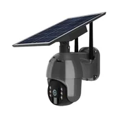 Kamery IP - Kamera Zewnętrzna V-TAC 4G LTE HD SMART Solarna Obrotowa PTZ IR Czarna VT-11024-4G - miniaturka - grafika 1