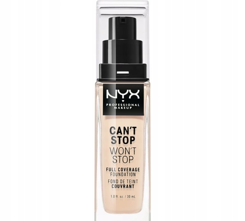NYX Professional Makeup Can't Stop Won't Stop podkład 30 ml dla kobiet 03 Porcelain