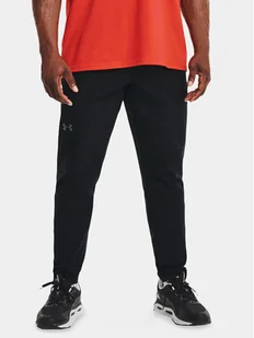 Under Armour Spodnie dresowe Ua Unstoppable Tapered Pants 1352028-001 Czarny Fitted Fit - Spodnie sportowe męskie - miniaturka - grafika 1