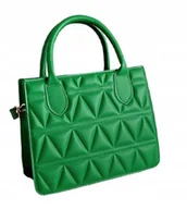 Torebki damskie - PIKOWANA TOREBKA NA RAMIĘ LISTONOSZKA KUFEREK - miniaturka - grafika 1