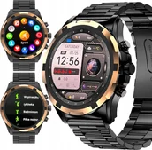 Smartwatch - Wenom SMARTWATCH ZEGAREK MENU POLSKI ROZMOWY SPORT AMOLED SMART WATCH CIŚNIENIE - miniaturka - grafika 1
