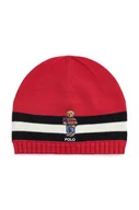 Czapki dla dzieci - Polo Ralph Lauren czapka bawełniana dziecięca kolor czerwony - miniaturka - grafika 1