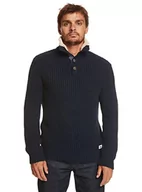 Swetry męskie - Quiksilver Kardigan męski niebieski XS - miniaturka - grafika 1