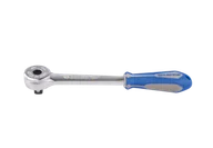 Klucze i nasadki - KING TONY 3755-08G GRZECHOTKA 3/8" 72 ZĘBY 200MM UCHWYT GUMOWY - miniaturka - grafika 1