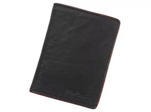 Pierre Cardin, Portfel skórzany męski, 05 Tumble 8814, czarny/bordowy - Portfele - miniaturka - grafika 1