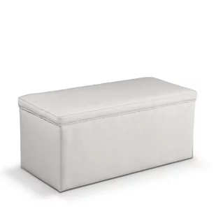 Dekoria.pl Dekoria.pl Skrzynia tapicerowana kremowa biel 90 × 40 × 40 cm Etna 525-705-01 - Pufy i podnóżki - miniaturka - grafika 1