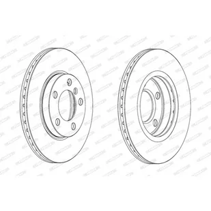 Tarcza hamulcowa FERODO DDF2122C - Tarcze hamulcowe - miniaturka - grafika 1