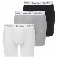 Majtki męskie - Calvin Klein Męskie Bokserki CK Majtki z gumką 3 PAK Low Rise Trunk r. XL - miniaturka - grafika 1