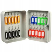 Skrzynki i torby narzędziowe - SKRZYNKA SZAFKA NA KLUCZE 20SZT ZAWIESZKAMI BIAŁA - miniaturka - grafika 1