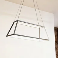 Lampy sufitowe - Lampa wisząca Lucande LED Mensola, czarny, aluminium, 75 cm - miniaturka - grafika 1
