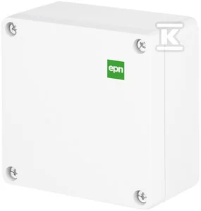 Puszka natynkowa N/T 105x105x66 IP65, kolor biały, INDUSTRIAL - Puszki elektryczne i akcesoria - miniaturka - grafika 1