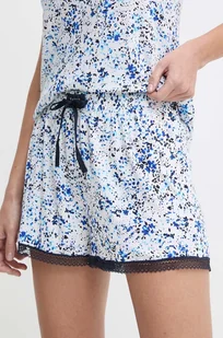 Tommy Hilfiger szorty lounge wzorzyste high waist UW0UW05379 - Spodenki damskie - miniaturka - grafika 1