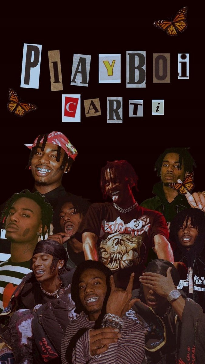 PODKŁADKA POD MYSZ Nadruk 22x18 cm Playboi Carti raper RAP Tekst Prezent