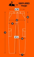 Spodnie męskie - Wrangler CASEYJONES CARGO RELAXED luźne spodnie materiałowe bojówki W32 L32 - miniaturka - grafika 1