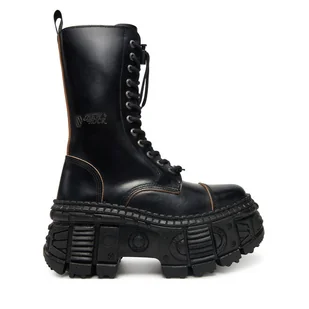 Glany NEW ROCK M-WALL127N-C4 Czarny - Glany damskie - miniaturka - grafika 1