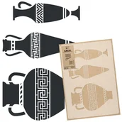 Scrapbooking - Szablon malarski wielokrotny // WAZON GRECKI – AMFORA // 43x64cm - miniaturka - grafika 1