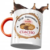 Kubki - Kubek Pomarańczowy Dla Siostrzenicy na Prezent z Nadrukiem ze Zdjęciem + Opakowanie na prezent (wzór 03) - miniaturka - grafika 1