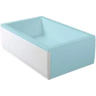 Obudowy brodzików - Polysan Deep Plain obudowa do brodzika 140 cm frontowa lewa biała 72955 - miniaturka - grafika 1