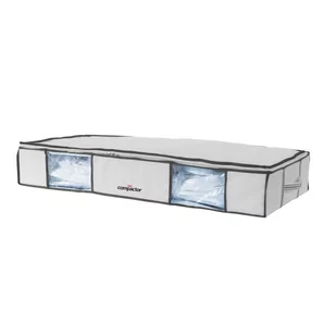 Zestaw 2 białych organizerów pod łóżko z workiem próżniowym Compactor XLarge Underbed Life, 105x15,5 cm - Pudła i pojemniki do przechowywania - miniaturka - grafika 1