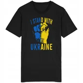 Koszulki męskie - Koszulka Ukraina I Stand With Ukraine Wspieram - miniaturka - grafika 1