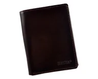 Portfele - BARTEX 1012M-ID skórzany portfel męski * brąz * RFID Travel 1012M-ID - miniaturka - grafika 1