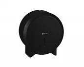 Dozowniki papieru i mydła dla firm - Dozownik na papier toaletowy STELLA, czarny - miniaturka - grafika 1