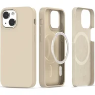 Etui i futerały do telefonów - Etui ochronne silikonowe do MagSafe do Apple iPhone 13/ iPhone 14 Beige - miniaturka - grafika 1