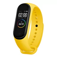 Akcesoria do smartwatchy - Opaska Pasek Silikonowy Do Xiaomi Mi Band 3/4 - Żółty - miniaturka - grafika 1