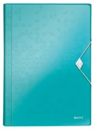Teczki i skoroszyty - Leitz Teczka z 6 przegródkami WOW A4 PP turkusowa 45890051 - miniaturka - grafika 1