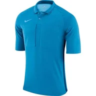Koszulki męskie - Nike męski T-shirt Nk Dry Ref Jsy Ss czarny niebieski L - miniaturka - grafika 1