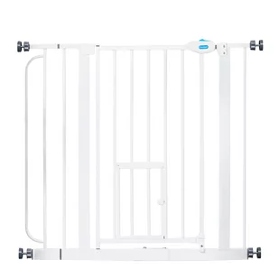 Carlson barierka dla zwierząt Pet Gate, z wbudowanymi drzwiczkami dla kota  - Wys. x szer.: 76,2 cm x 73,66 - 92,71 cm - Pozostałe akcesoria dla psów - miniaturka - grafika 1