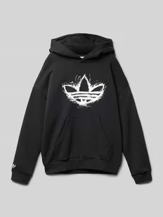 Bluza z kapturem z nadrukiem z logo - Bluzy dla chłopców - miniaturka - grafika 1